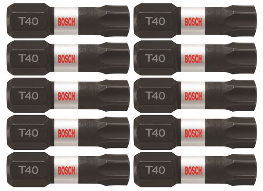 10 pc. Impact Tough™ 1 In. Torx® #40 Insert Bits (Bulk Pack)