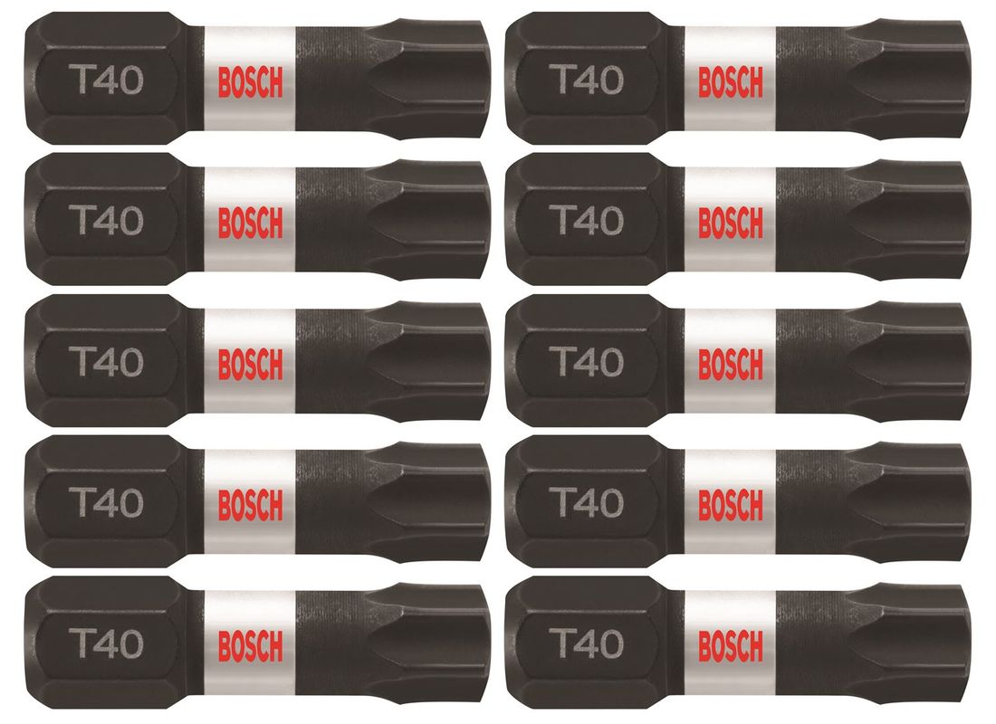 Embouts courts 1 po Impact Tough™ Torx® #40, 10 pièces (en vrac) Bosch ITT401B