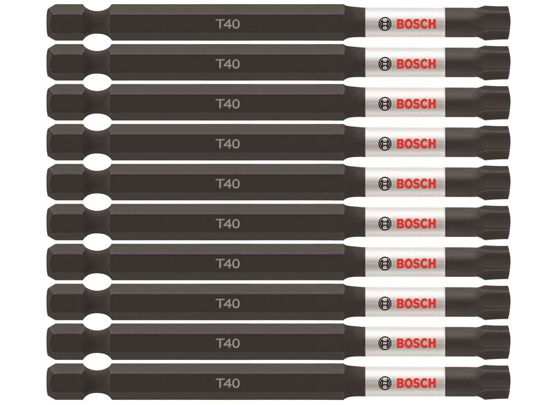 (10) Embouts de vissage longs 3,5 po Impact Tough™ Torx® #40, (en vrac) Bosch ITT4035B
