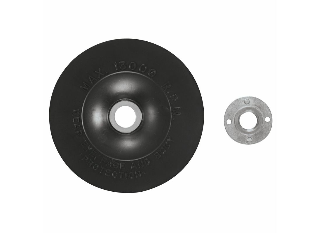 5 In. Angle Grinder Accessory Rubber Backing Pad with Lock Nut Backing Pads Tony Power Tools