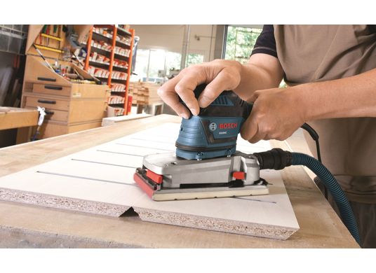 Half-Sheet Orbital Finishing Sander with Vibration Control and SheetLoc™ Supreme