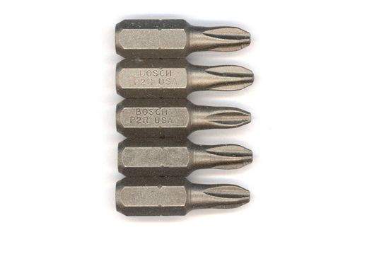 1 In., Phillips® Insert Bit, Pt. P2R Reduced, Shank 1/4 In.