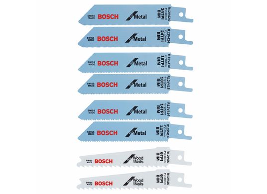Lames de scie alternative spécialisée pour la cloison sèche de 4 po à 6 dents par pouce, 5 pièces