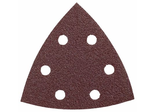 Ensemble de 5 feuilles abrasives triangulaires pour ponceuses de précision, 3-1/2 po, grain 60, pour bois