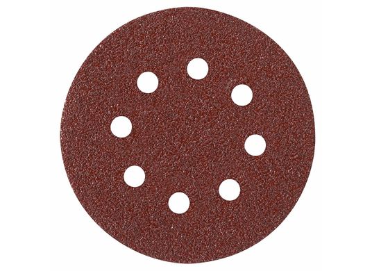 Disques de ponçage auto-agrippants de grain 40 de 5 po à 8 trous, 5 pièces