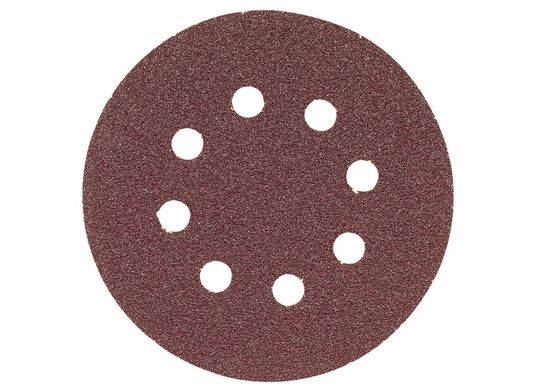 Disques de ponçage auto-agrippants de grain 80 de 5 po à 8 trous, 5 pièces