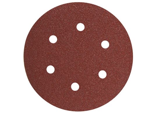 Disques de ponçage auto-agrippants de grain 40 de 6 po à 6 trous, 5 pièces