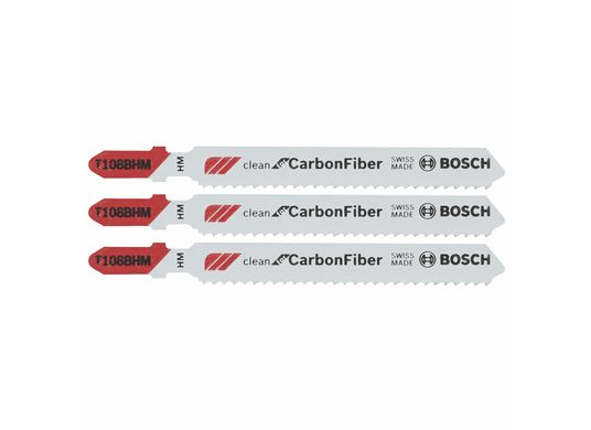 Lame de scie sauteuse à bande en carbure Clean for Carbon Fiber de 2-5/8 po à 12 dents par pouce, 3 pièces