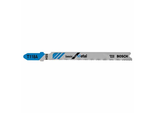 Lames de scie sauteuse à pied en T Basic for Metal de 3-5/8 po à 17-24 dents par pouce, 100 pièces