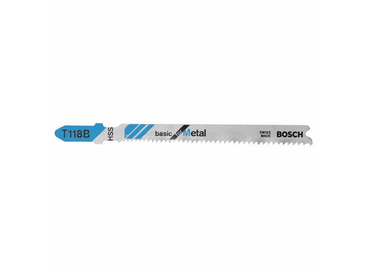 Lames de scie sauteuse à pied en T Basic for Metal de 3-5/8 po à 11-14 dents par pouce, 5 pièces