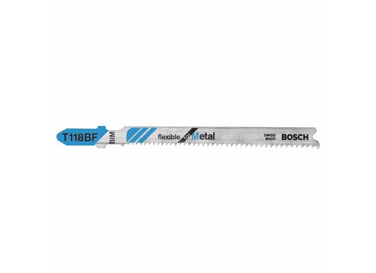 Lames de scie sauteuse à pied en T Flexible for Metal de 3-5/8 po à 11-14 dents par pouce, 5 pièces
