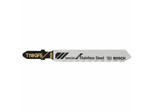 Lames de scie sauteuse à pied en T Basic pour l'acier inoxydable 3-1/4 po 36 DPP, 5 pièces