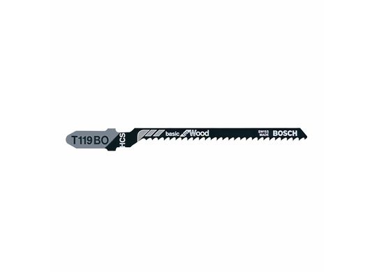 Lames de scie sauteuse pour bois à pied en T Basic for Wood de 3-1/4 po à 12 dents par pouce, 5 pièces