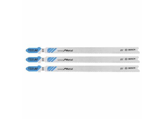 3 pc. 5-1/4 In. 21 TPI Speed for Metal T-Shank Jig Saw Blades
