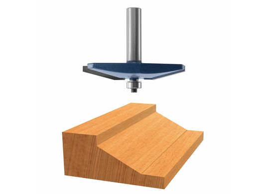Fraise traditionnelle verticale pour plate-bande à pointe en carbure de 2-3/4 po x 11/16 po