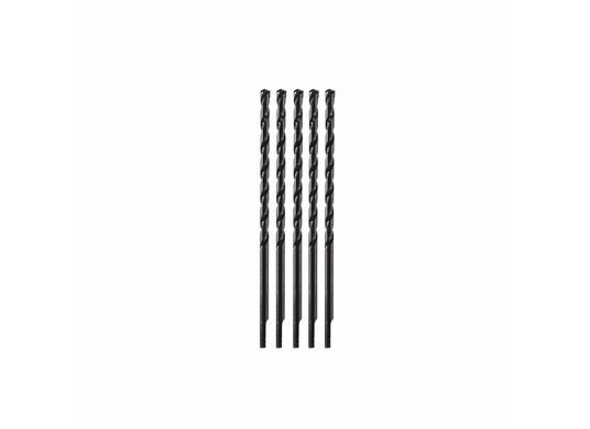 5 pc. 5/32 In. x 4-1/2 In. Flat Shank Hex Masonry Drill Bits