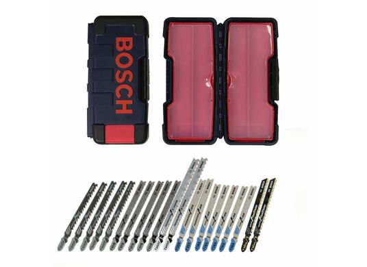 21 pc. T-Shank Jig Saw Blade Set for Multiple Materials