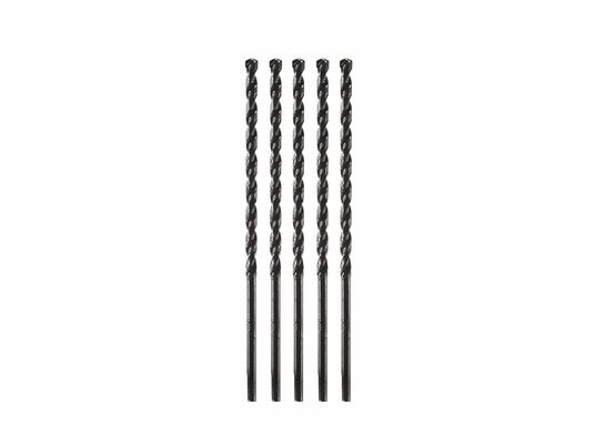 5 pc. 3/16 In. x 5-1/2 In. Flat Shank Hex Masonry Drill Bits