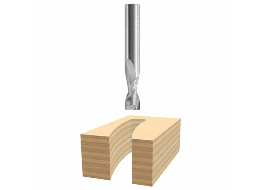 1/4 In. x 3/4 In. Solid Carbide 2-Flute Upcut Spiral Bit
