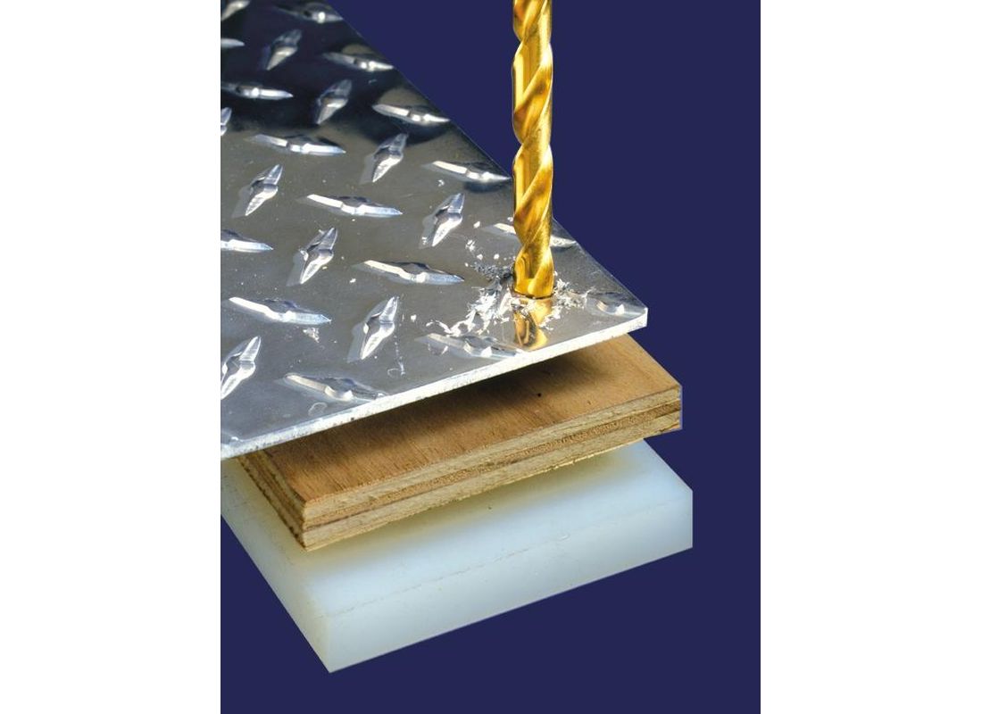 Forets avec revêtement titane de 9/64 po x 2-7/8 po, 12 pièces Bosch TI4136