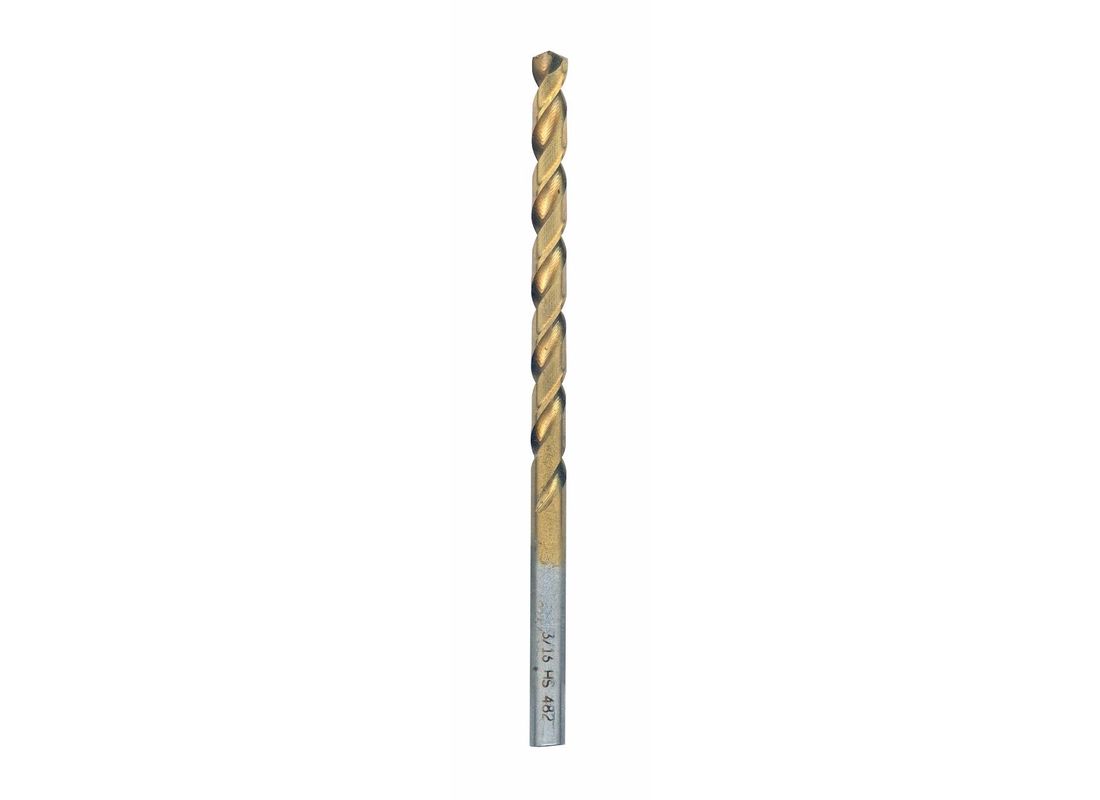 Foret avec revêtement titane de 3/16 po x 3-1/2 po, 12 pièces Bosch TI4139
