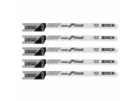 Lames de scie sauteuse à pied en U pour le bois Clean de 3-1/4 po à 20 dents par pouce, 5 pièces