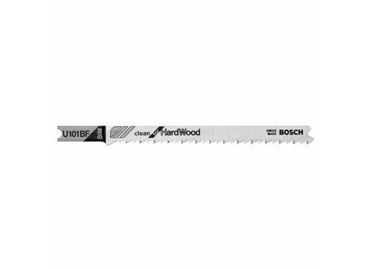 Lames de scie sauteuse à pied en U pour le bois Clean for Wood de 4 po à 10 dents par pouce, 5 pièces
