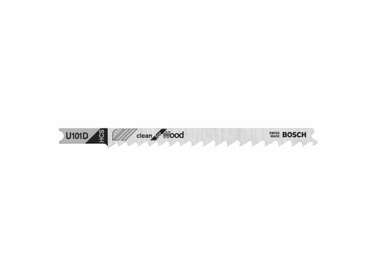 Lames de scie sauteuse à pied en U Clean for Wood de 4 po à 6 dents par pouce, 5 pièces