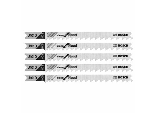 Lames de scie sauteuse à pied en U Clean for Wood de 4 po à 6 dents par pouce, 3 pièces