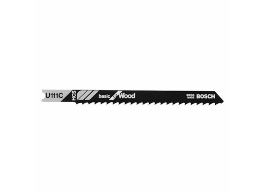 Lames de scie sauteuse à pied en U Basic for Wood de 4 po à 8 dents par pouce, 5 pièces