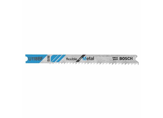 Lames de scie sauteuse à pied en U Flexible for Metal de 3-1/8 po à 11-14 dents par pouce à pas croissant, 5 pièces
