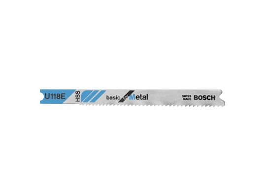 Lames de scie sauteuse à pied en U Basic for Metal de 3-1/8 po à 14-18 dents par pouce à pas croissant, 5 pièces