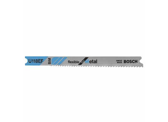 Lames de scie sauteuse à pied en U Flexible for Metal de 3-1/8 po à 14-18 dents par pouce à pas croissant, 5 pièces