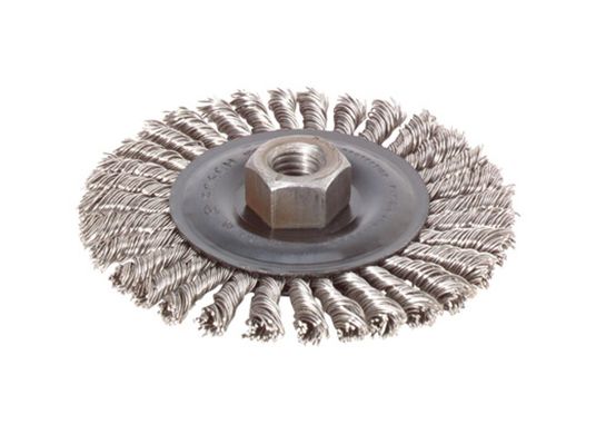 Meule métallique en acier au carbone avec meule de 4 po de diamètre et arbre de 5/8 po - 11