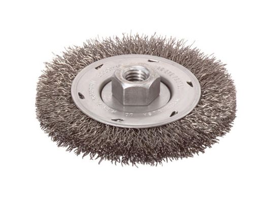 WB525  Brosse coupe métallique ondulée en acier au carbone avec