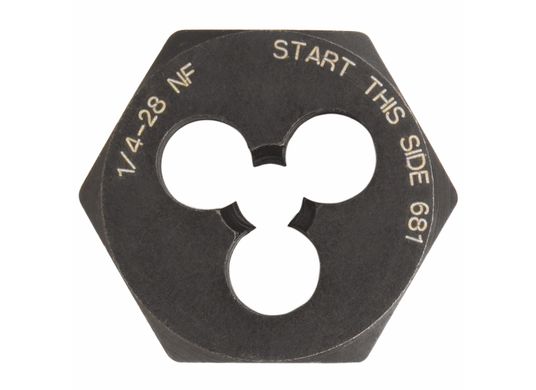 Filières hexagonales en oxyde noir 3/4-10 Taille et filetage (en vrac)