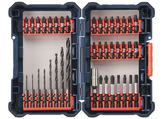 Coffret de rangement personnalisé pour perçage et vissage Impact Tough™, ensemble de 40 pièces