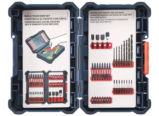 Bosch 40 piece impact tough drill driver custom case system set ddms40 clearance
