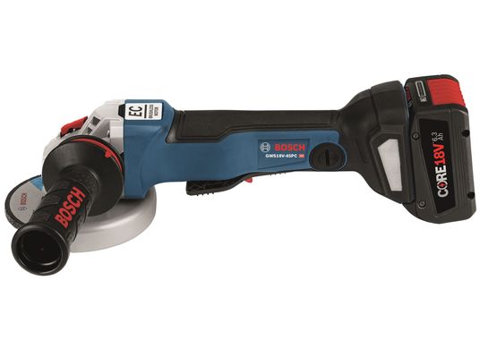 Bosch Rectifieuse angulaire 18 V EC sans balais Connected-Ready de 4-1/2 po avec interrupteur à palette (outil seul)