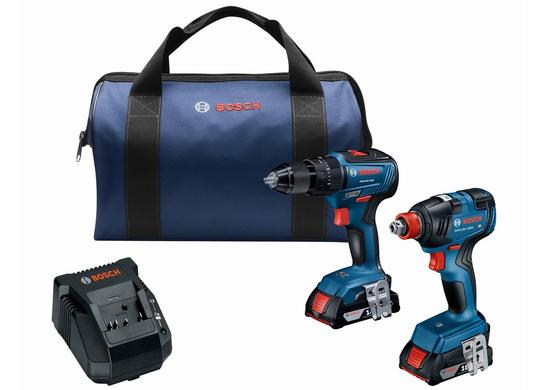 18V 2-Tool Combo Kit with 1/2 In. Hammer Drill/Driver, Freak 1/4 In. and 1/2 In. Two-In-One Bit/Socket Impact Driver and (2) 2.0 Ah SlimPack Batteries