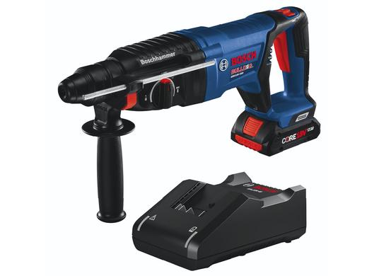 Ensemble marteau perforateur 18V Bulldog™ SDS-plus® EC sans balais de 1 po avec (1) batterie Advanced Power CORE18V® 4 Ah