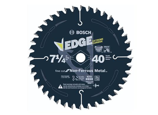 Lame de scie circulaire Edge de 7-1/4 po à 40 dents pour la coupe de métaux non ferreux