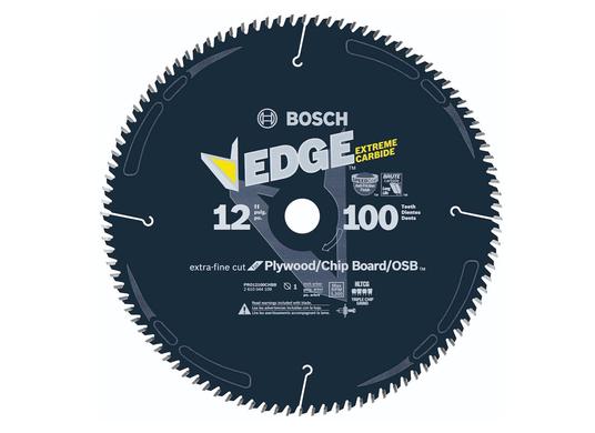 Lame de scie circulaire Edge de 12 po à 100 dents pour OSB/contreplaqué/plastique