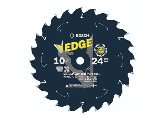 10 In. 24 Tooth Edge Cordless Circular Saw Blade for General Purpose