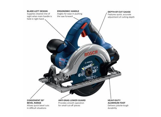 Ensemble scie circulaire 18 V de 6-1/2 po avec (1) batterie CORE18V 4.0 Ah