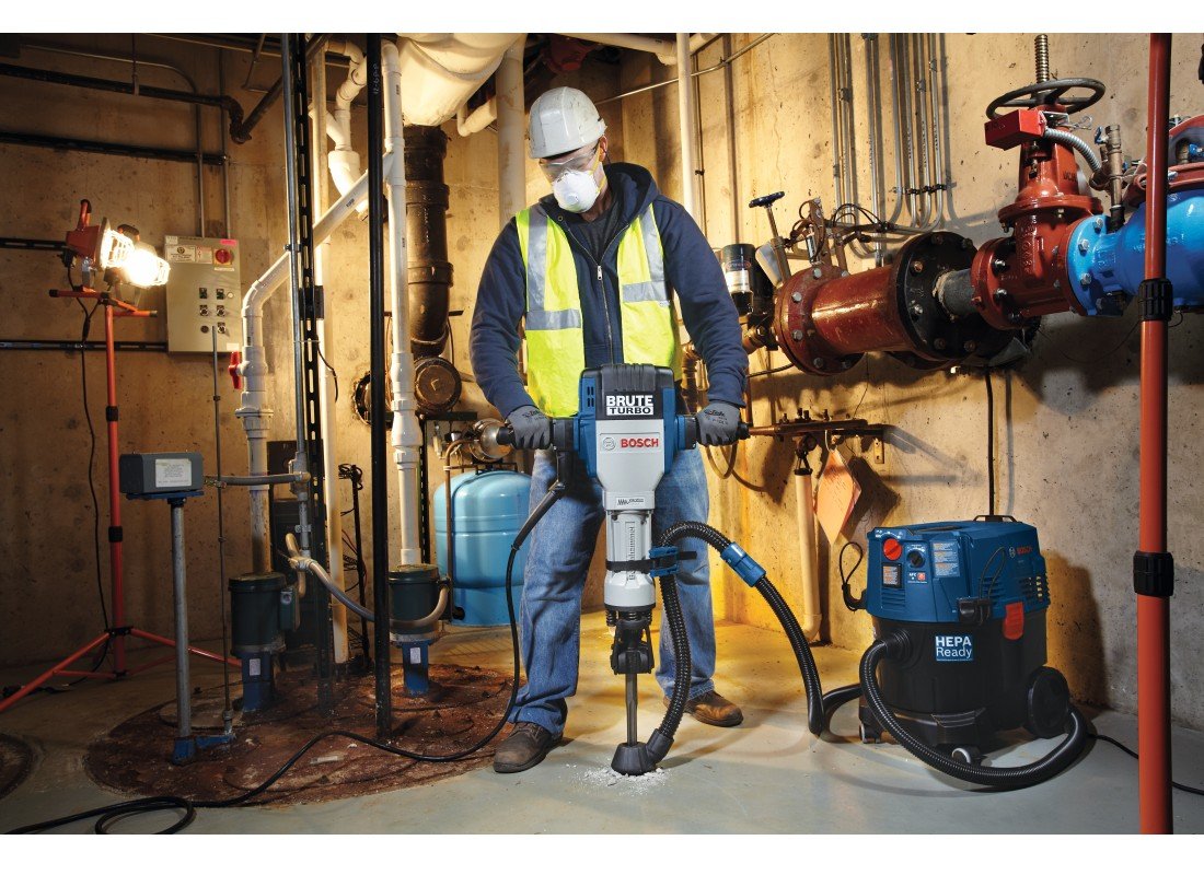 Turbo hammer clearance drill machine