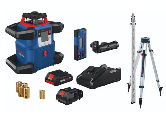 18V REVOLVE4000 Connected Self-Leveling Horizontal Rotary Laser Kit with (1) CORE18V 4.0 Ah Compact Battery