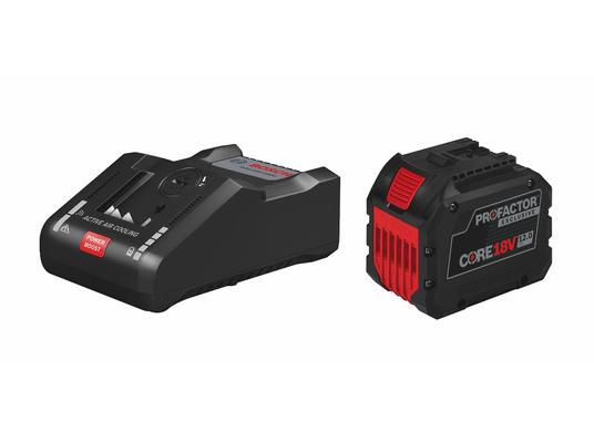 Kit de départ 18 V Endurance PROFACTOR CORE18V comprenant (1) batterie Exclusive PROFACTOR CORE18V 12.0 Ah et (1) chargeur turbo Lithium-Ion 18 V GAL18V-160C