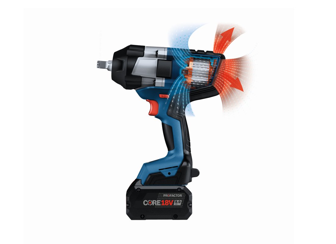 PROFACTOR 18V 1/2 In. Impact Wrench with Friction Ring (Bare Tool)