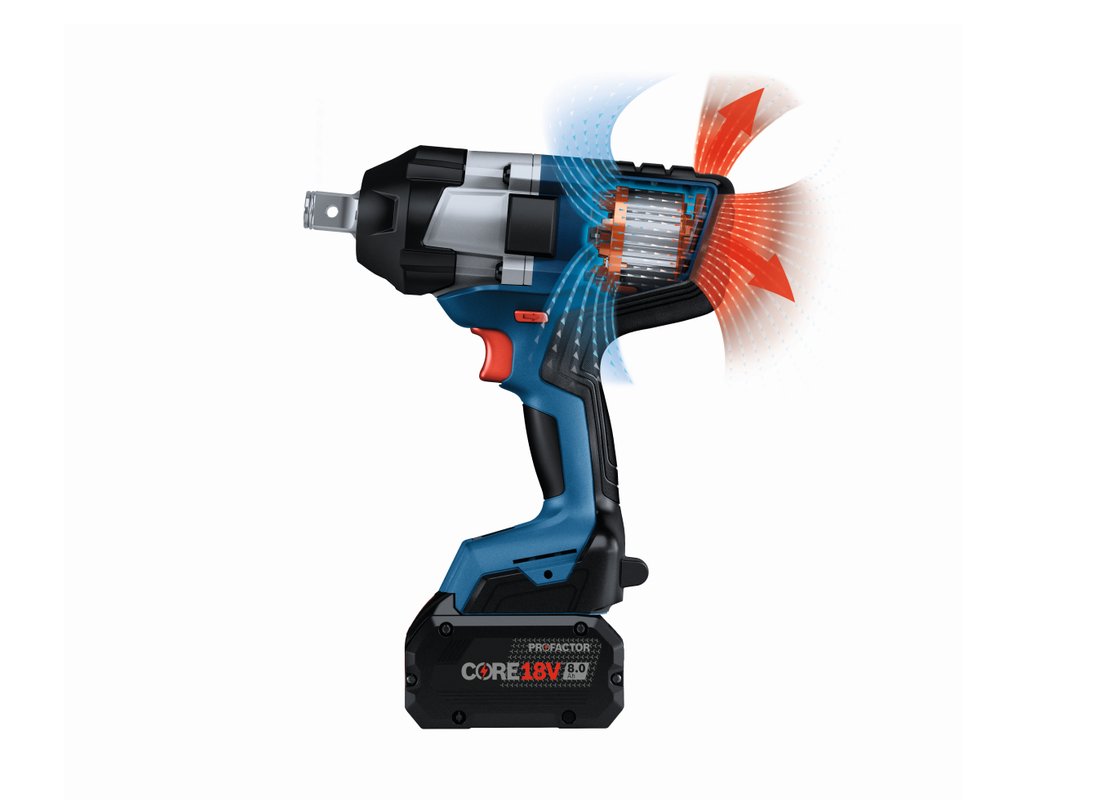 PROFACTOR 18V 3/4 In. Impact Wrench with Friction Ring and Thru-Hole (Bare Tool)